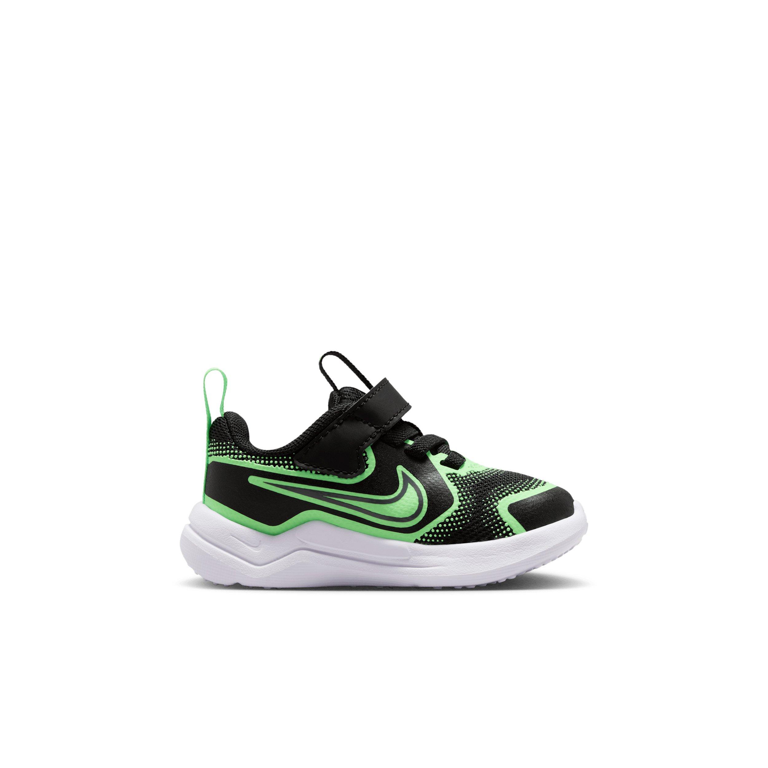 Nike Cosmic Runner "Black/Illusion Green/Cool Grey" Infant Boys' Running Shoe - BLACK/GREEN/GREY